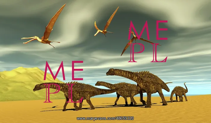 : Herd of Ampelosaurus dinosaurs cross a beach as : Herd of Ampelosaurus dinosaurs cross a beach as