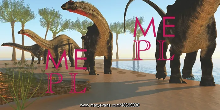 : A herd of Apatosaurus dinosaurs : A herd of Apatosaurus dinosaurs