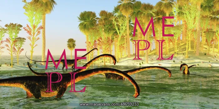 : A herd of Barosaurus sauropod dinosaurs munch : A herd of Barosaurus sauropod dinosaurs munch