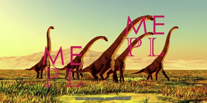 : A herd of Giraffatitan dinosaurs travel through : A herd of Giraffatitan dinosaurs travel through