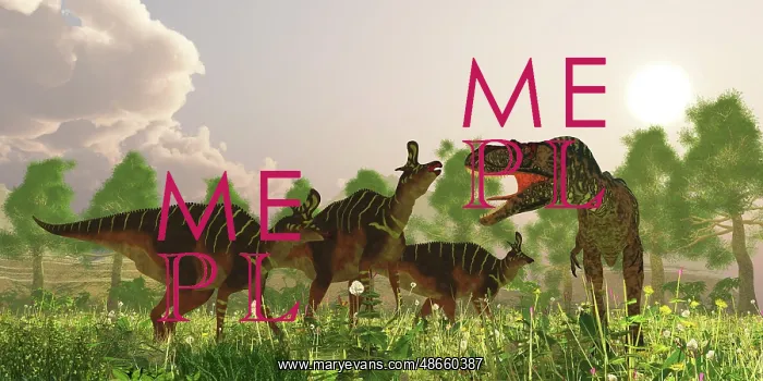 : A herd of Lambeosaurus dinosaurs is confronted : A herd of Lambeosaurus dinosaurs is confronted