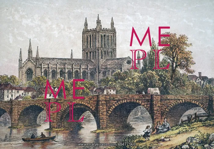 : Hereford Cathedral viewed from the banks of the River Wye