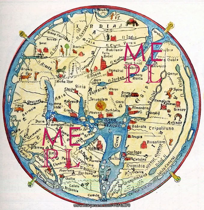  : Hereford Map (1307 Repro)