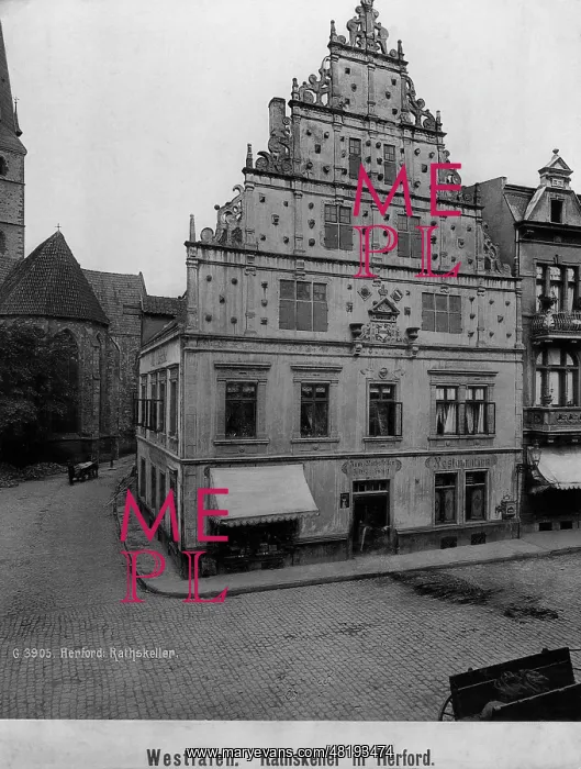 : Herford. The Ratskeller (council's cellar) in Herford (undated picture) : Herford. The Ratskeller (council's cellar) in Herford (undated picture)