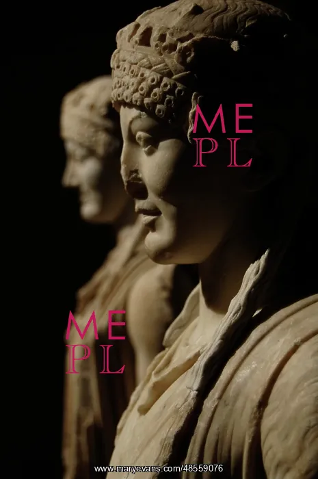 : Herma of Caryatid. Pentelic marble. Archaic style. Augustan : Herma of Caryatid. Pentelic marble. Archaic style. Augustan