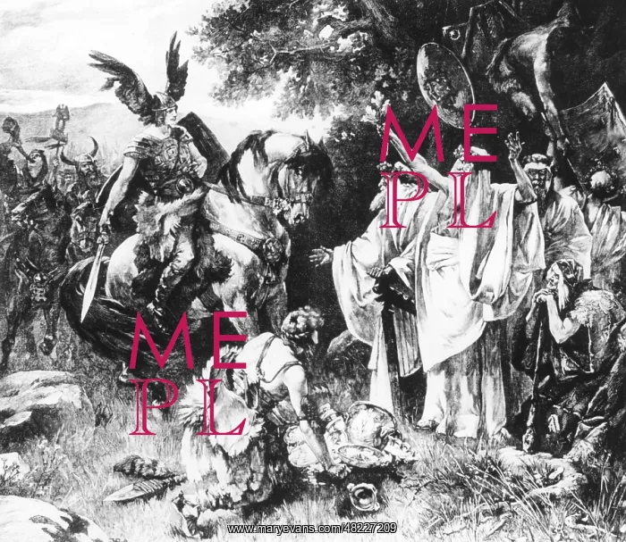 : Hermann of the Cherusci after the Battle of the Teutobur : Hermann of the Cherusci after the Battle of the Teutobur