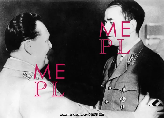 : Hermann Goering with Albert Speer, 1942 : Hermann Goering with Albert Speer, 1942