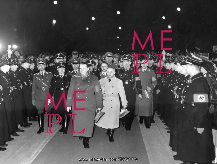 : Hermann Goering arrives in Vienna for a rally : Hermann Goering arrives in Vienna for a rally