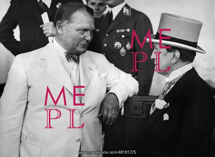 : Hermann Goering and Baron Thyssen, 1936 : Hermann Goering and Baron Thyssen, 1936