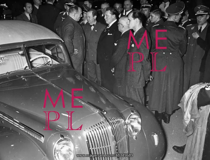 : Hermann Goering at the Berlin Motor Show, 1937 : Hermann Goering at the Berlin Motor Show, 1937