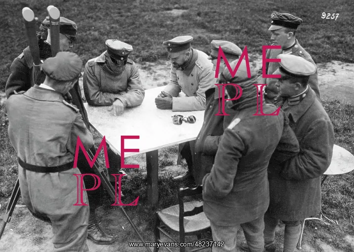 : Hermann Goering at the map table 1917-1918 : Hermann Goering at the map table 1917-1918