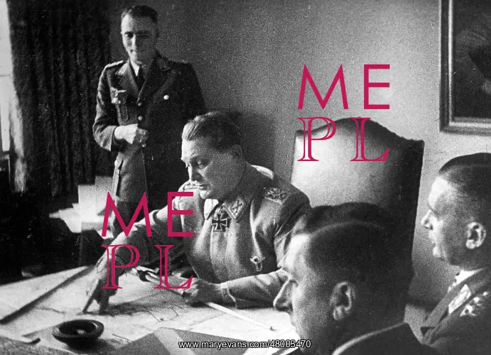 : Hermann Goering at the map table : Hermann Goering at the map table