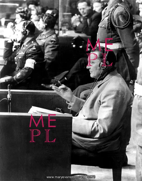 : Hermann Goering during Nuremberg Trials : Hermann Goering during Nuremberg Trials