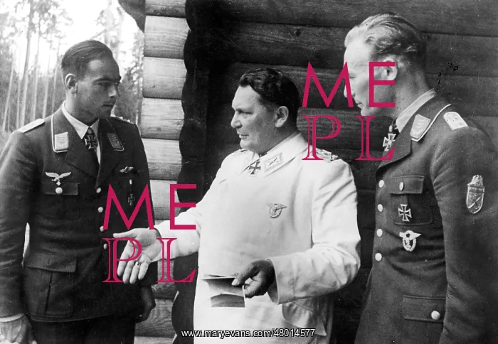 : Hermann Goering with Peltz and Werner Baumbach : Hermann Goering with Peltz and Werner Baumbach