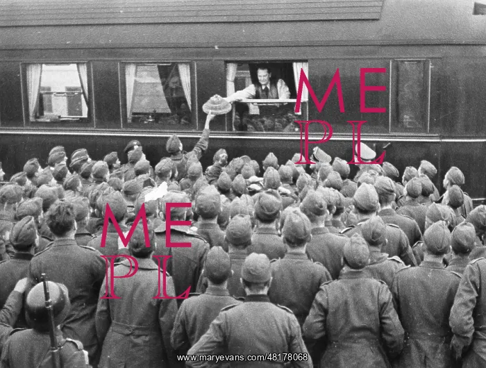 : Hermann Goering in his special train, 1943 : Hermann Goering in his special train, 1943