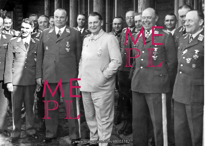 : Hermann Goering with his staff : Hermann Goering with his staff