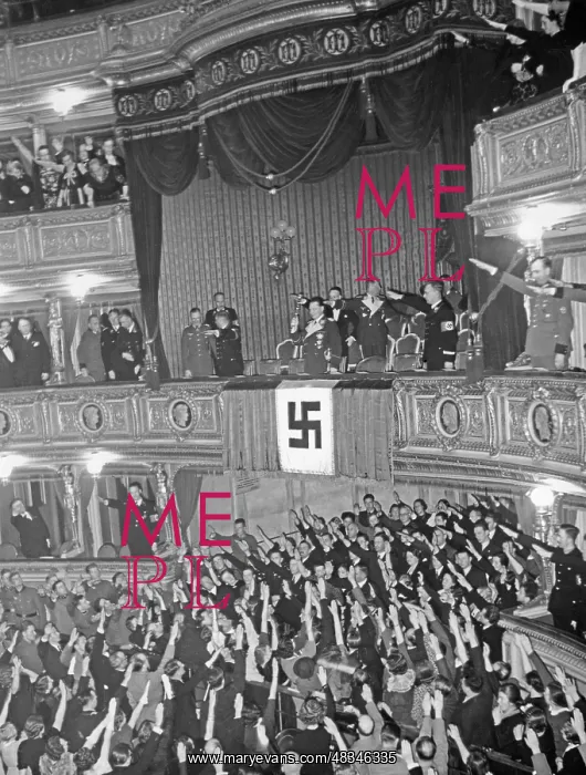 : Hermann Goering in the Vienna State Opera, 1938 : Hermann Goering in the Vienna State Opera, 1938