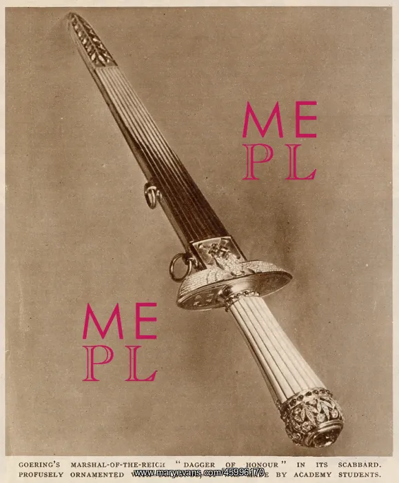 : Hermann Goering's Dagger of Honour 1945 : Hermann Goering's Dagger of Honour 1945