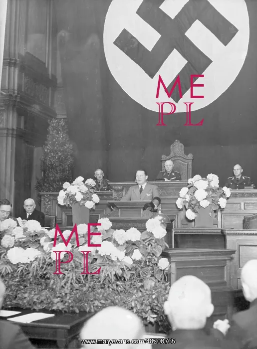 : Hermann Goring gives a speech at the House of Lords of Pruss : Hermann Goring gives a speech at the House of Lords of Pruss