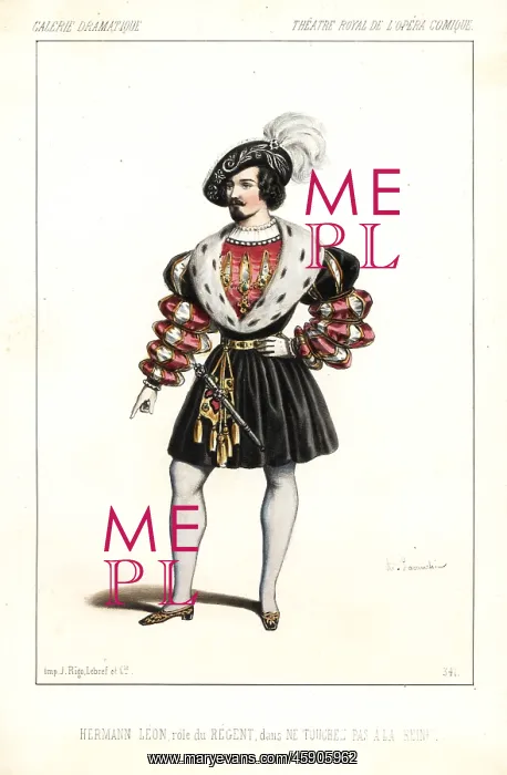 : Hermann-Leon as the Regent in Ne Touchez pas : Hermann-Leon as the Regent in Ne Touchez pas
