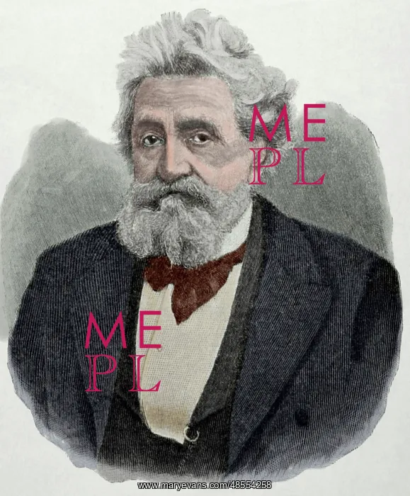: Hermann Lingg (1820 sA?o??n?u 1905). German poet. Engraving : Hermann Lingg (1820 sA?o??n?u 1905). German poet. Engraving