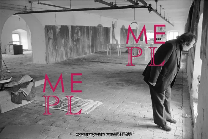 : Hermann Nitsch in his castle at Prinzendorf : Hermann Nitsch in his castle at Prinzendorf