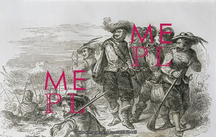  : Hernan Cortes with his fellows in the Battle