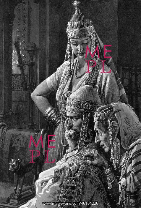 : Herod consults with Cypros and Salome : Herod consults with Cypros and Salome