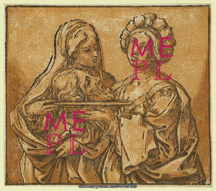 : Herodiade. Print shows Herodiade and Salome with the severed head of St : Herodiade. Print shows Herodiade and Salome with the severed head of St