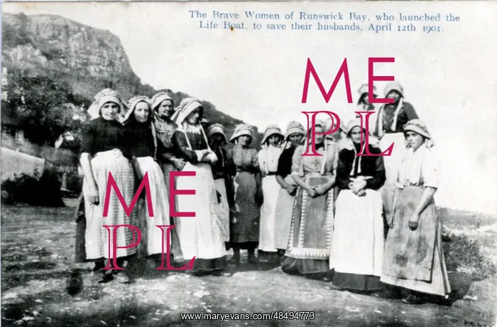 : The Heroines, Runswick Bay, Yorkshire : The Heroines, Runswick Bay, Yorkshire