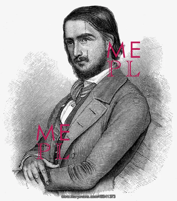 : Herwegh, Georg, 31.5.1817 - 7. 4.1875, German : Herwegh, Georg, 31.5.1817 - 7. 4.1875, German