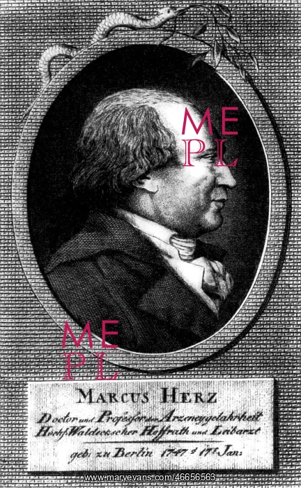 : Herz, Marcus, 17.1.1747 - 19.1.1803, German physician : Herz, Marcus, 17.1.1747 - 19.1.1803, German physician