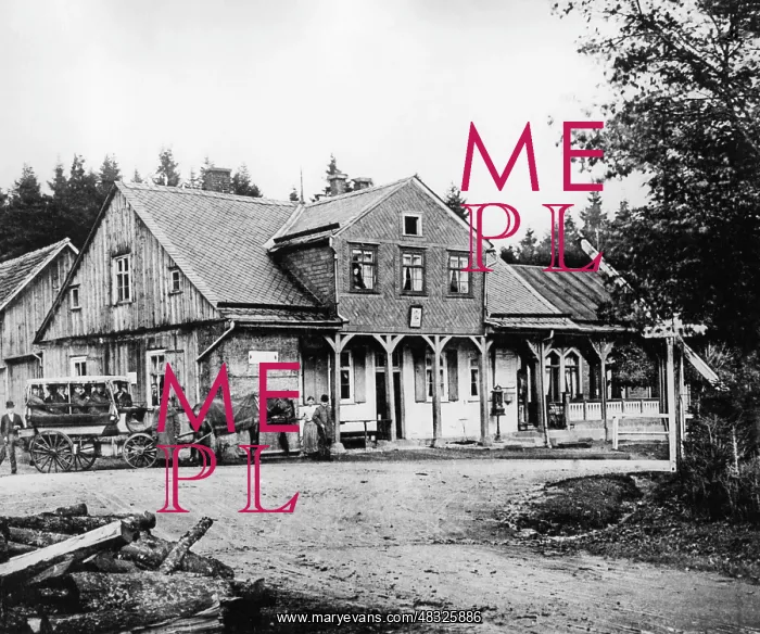 : The Heuberghaus in Friedrichroda, 1899 : The Heuberghaus in Friedrichroda, 1899