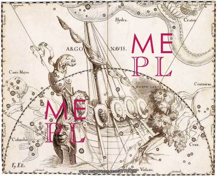 : Hevelius: Argo from Uranographia : Hevelius: Argo from Uranographia