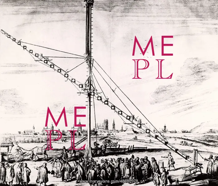 : Hevelius's 150-ft (16.240m) telescope being erected : Hevelius's 150-ft (16.240m) telescope being erected