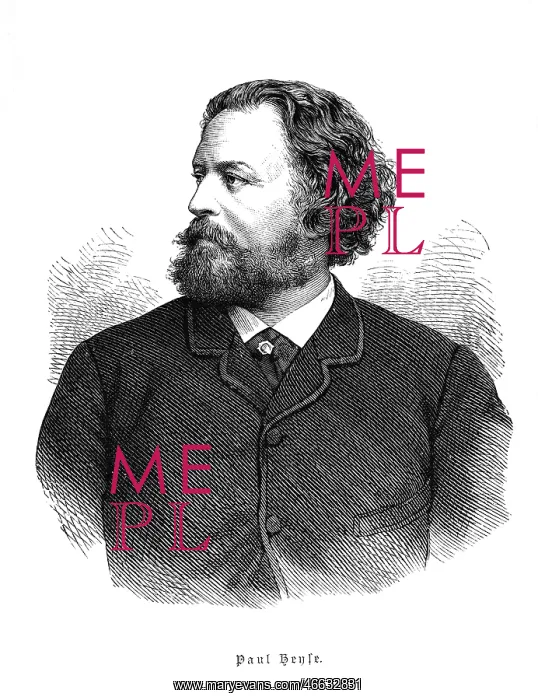 : Heyse, Paul, 15.3.1830 - 2.4.1914, German author / writer : Heyse, Paul, 15.3.1830 - 2.4.1914, German author / writer