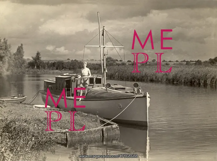 : At Hickling Broad, Norfolk, 1930s : At Hickling Broad, Norfolk, 1930s