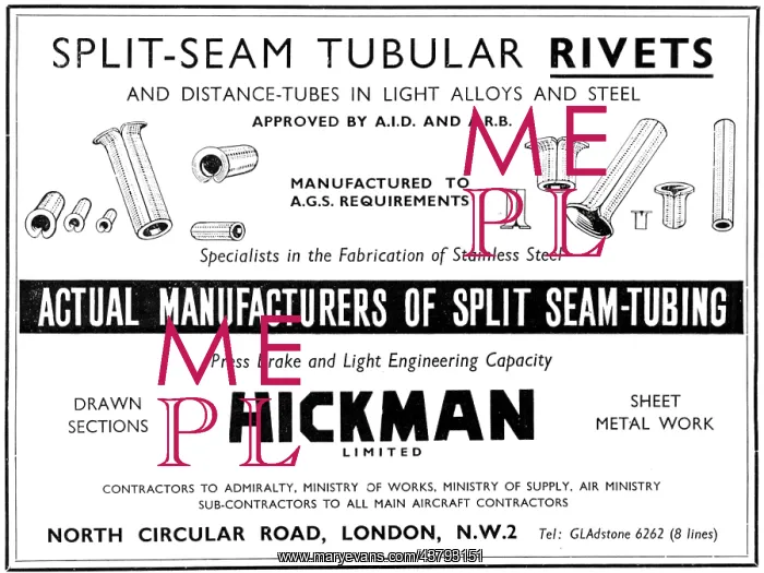 : Hickman Rivets, Sheet Metalwork & Stainless : Hickman Rivets, Sheet Metalwork & Stainless