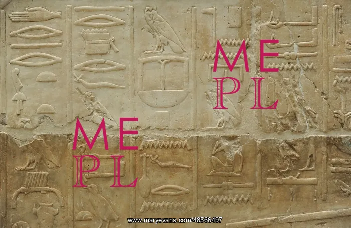 : Hieroglyphics. Relief. From the Temple of Queen Hatshepsut : Hieroglyphics. Relief. From the Temple of Queen Hatshepsut