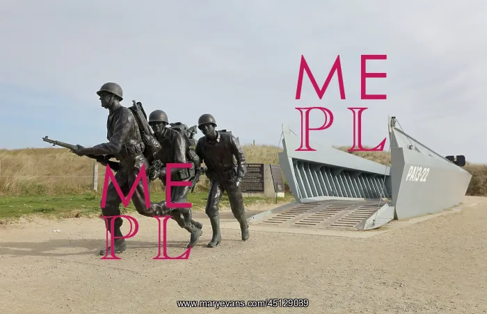 : Higgins Boat Monument, Utah beach : Higgins Boat Monument, Utah beach