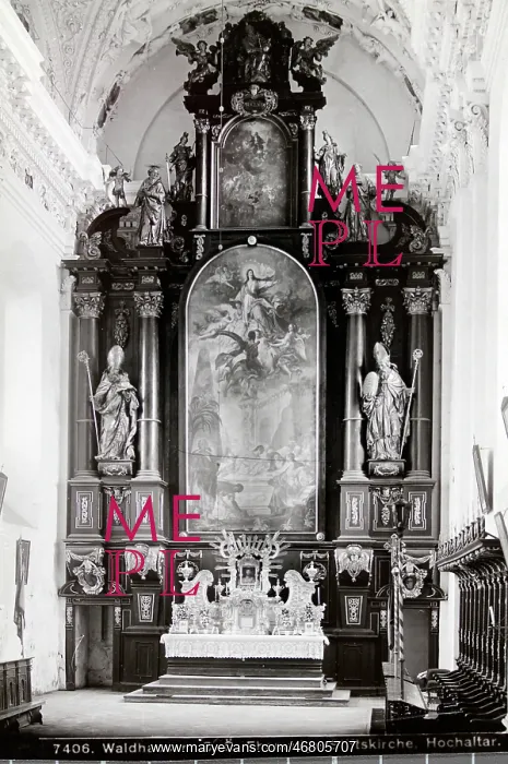 : High altar of monastery church Waldhausen : High altar of monastery church Waldhausen