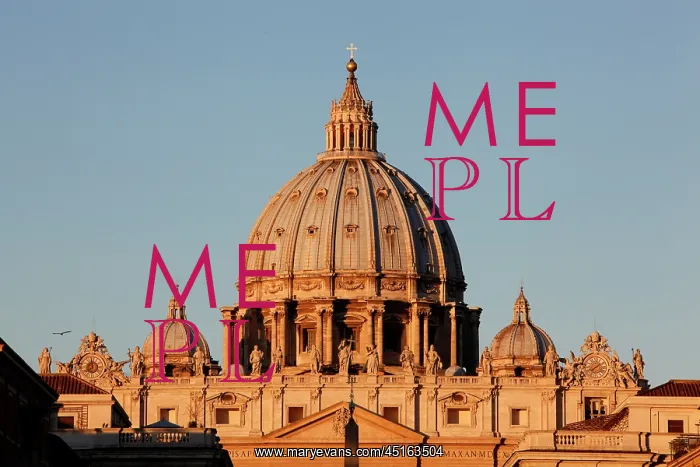 : Rome. High angle view of St Peter's Cathedral : Rome. High angle view of St Peter's Cathedral