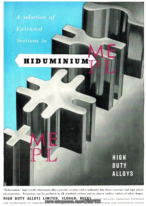 : High Duty Alloys. HDA Hiduminium Extruded Sections : High Duty Alloys. HDA Hiduminium Extruded Sections