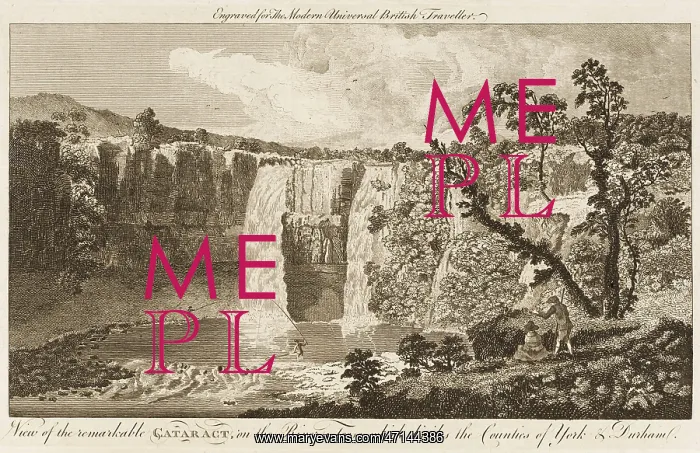 : High Force Waterfall on the River Tees, Co. Durham : High Force Waterfall on the River Tees, Co. Durham