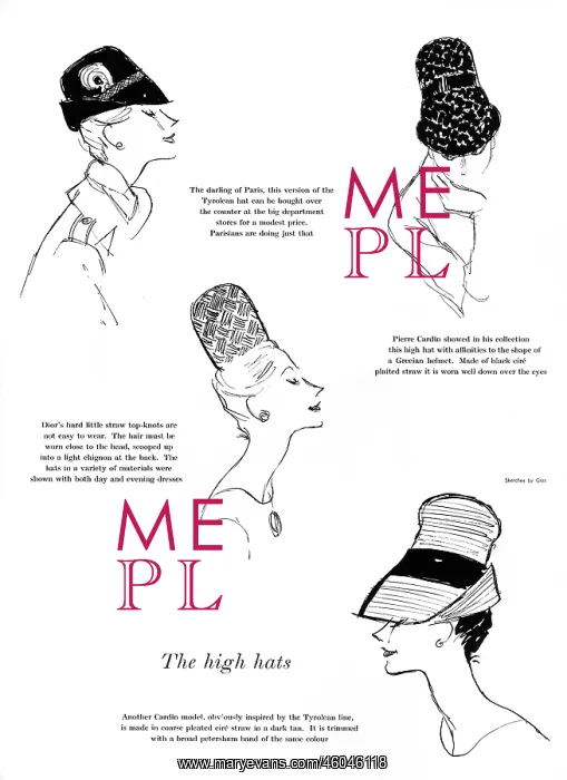: The high hat trend, 1960 : The high hat trend, 1960