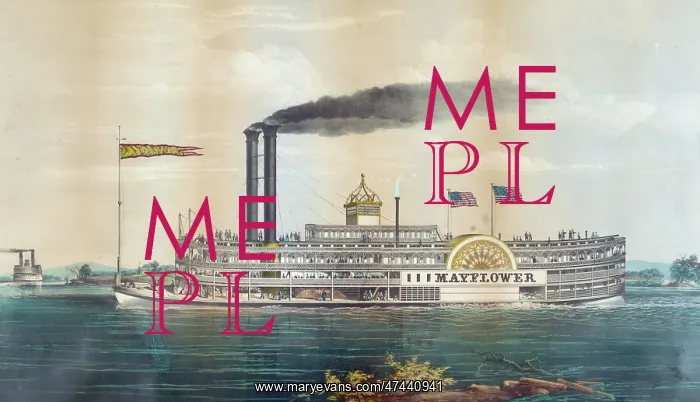 : High pressure steamboat Mayflower first class packet between : High pressure steamboat Mayflower first class packet between