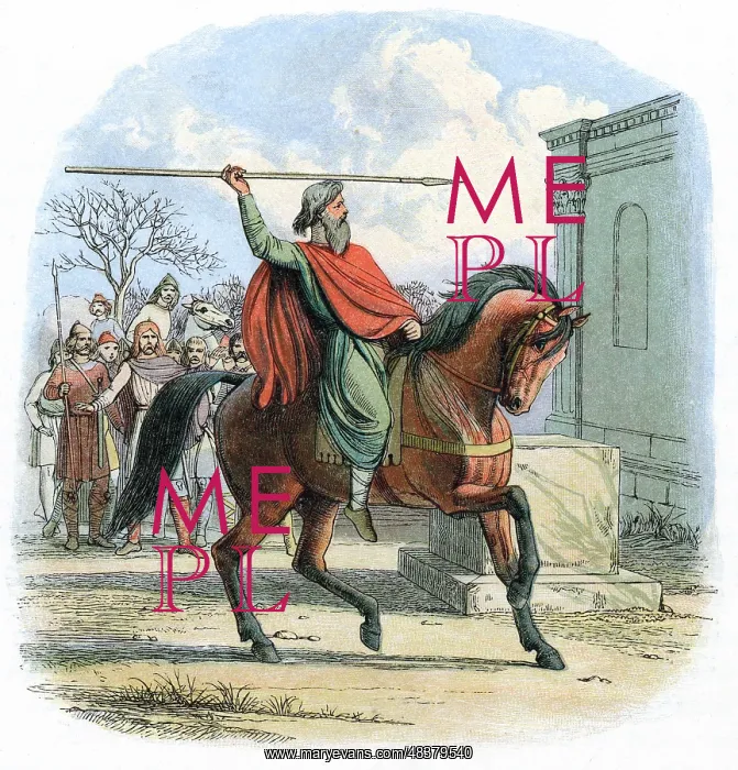 : High priest Coif profanes the temple of the idols : High priest Coif profanes the temple of the idols