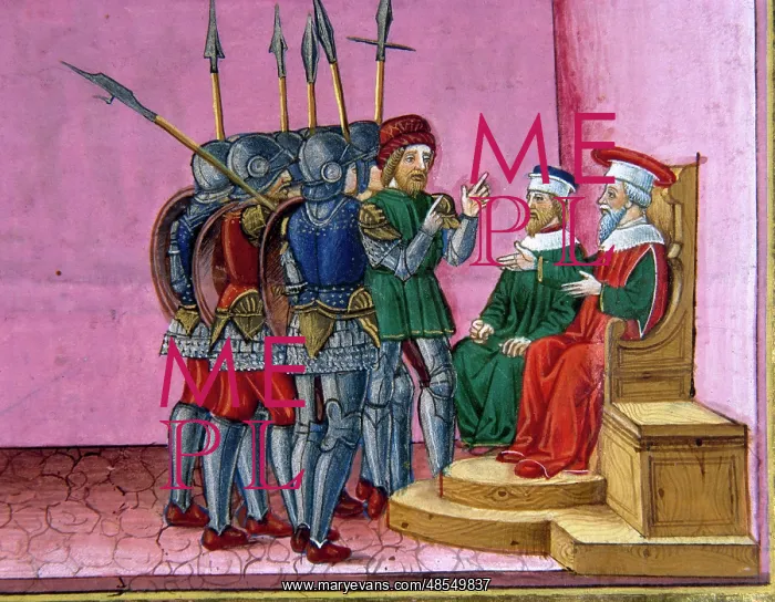 : The High Priests remember to Pilate that Jesus had prophesie : The High Priests remember to Pilate that Jesus had prophesie