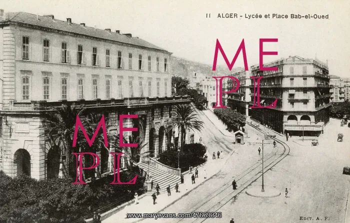  : High School and Bab-el-Oued Square, Algiers, Algeria