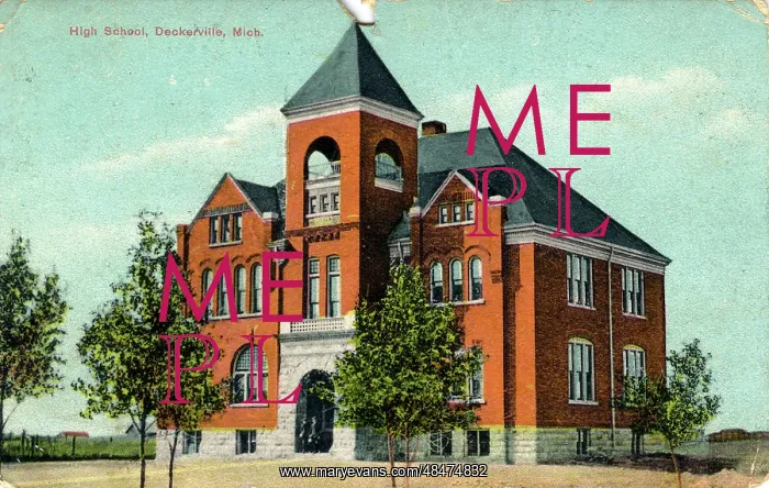 : The High School, Deckerville, Michigan : The High School, Deckerville, Michigan